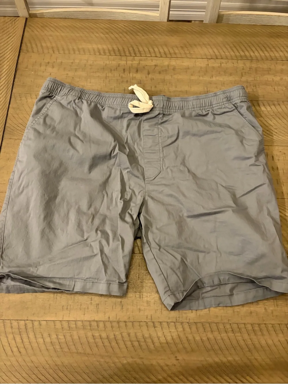 Light Gray Drawstring Shorts